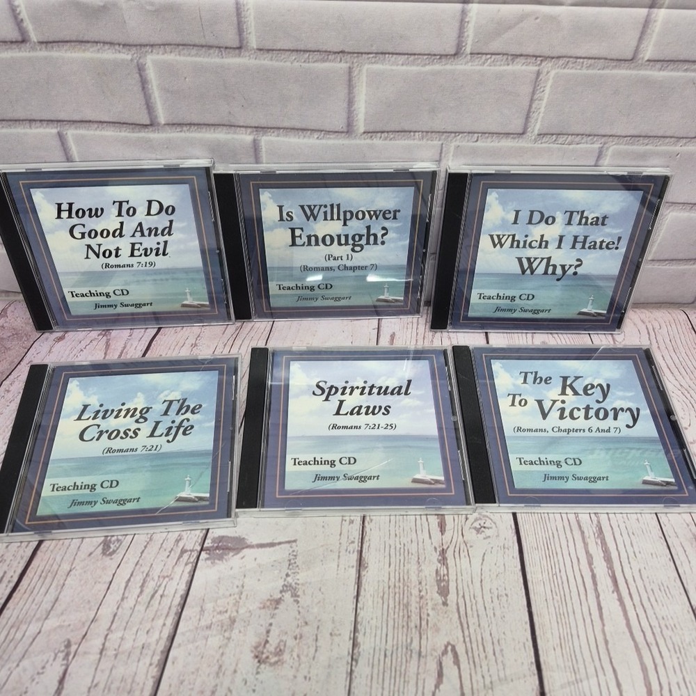 Jimmy Swaggart Religious Lot Of 6 Teaching CDs~Romans~2002